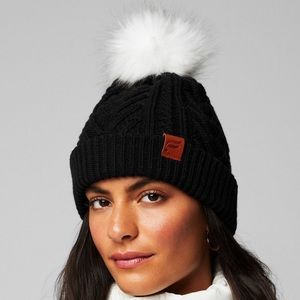 Fabletics Pom Pom Beanie in Black